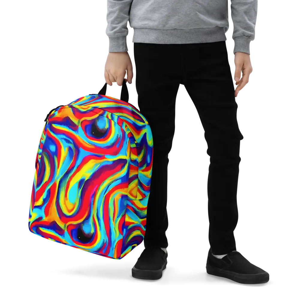 Stael Swirls on Minimalist Backpack — Zoomed-in