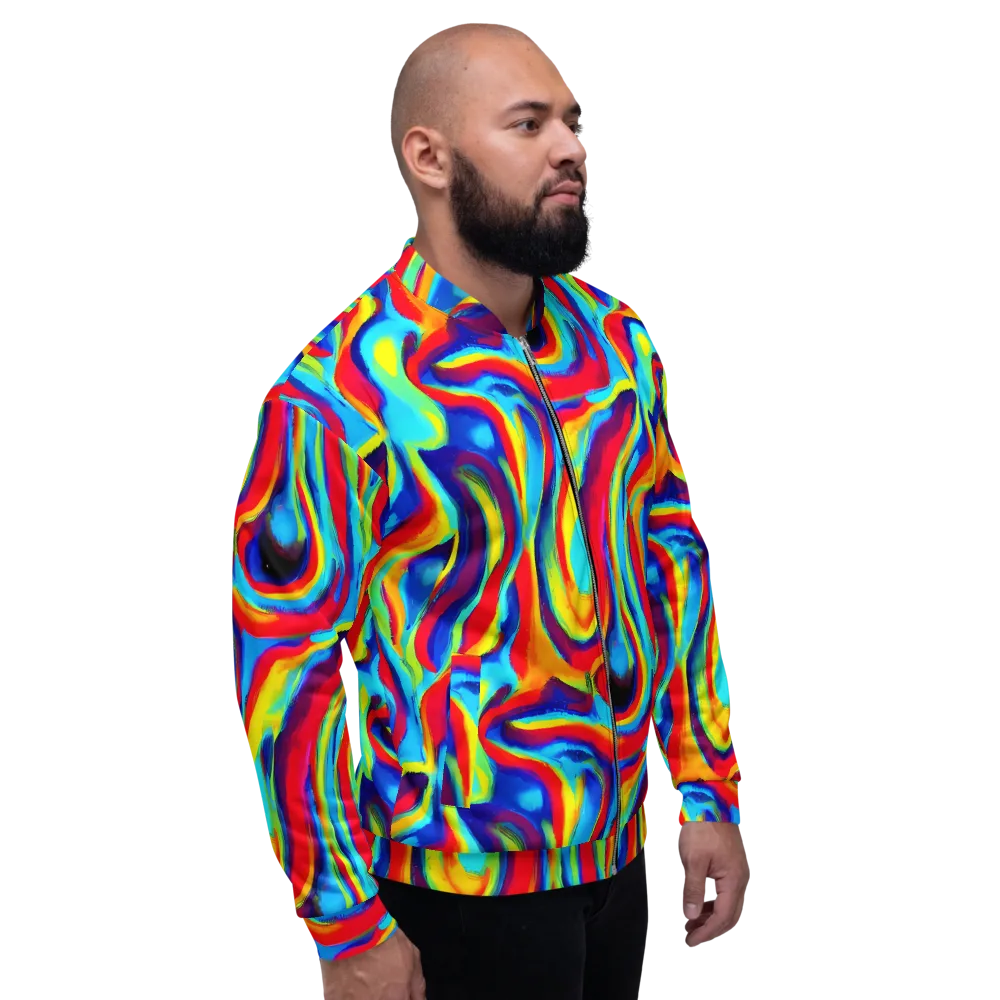 Stael Swirls on Bomber Jacket — Right