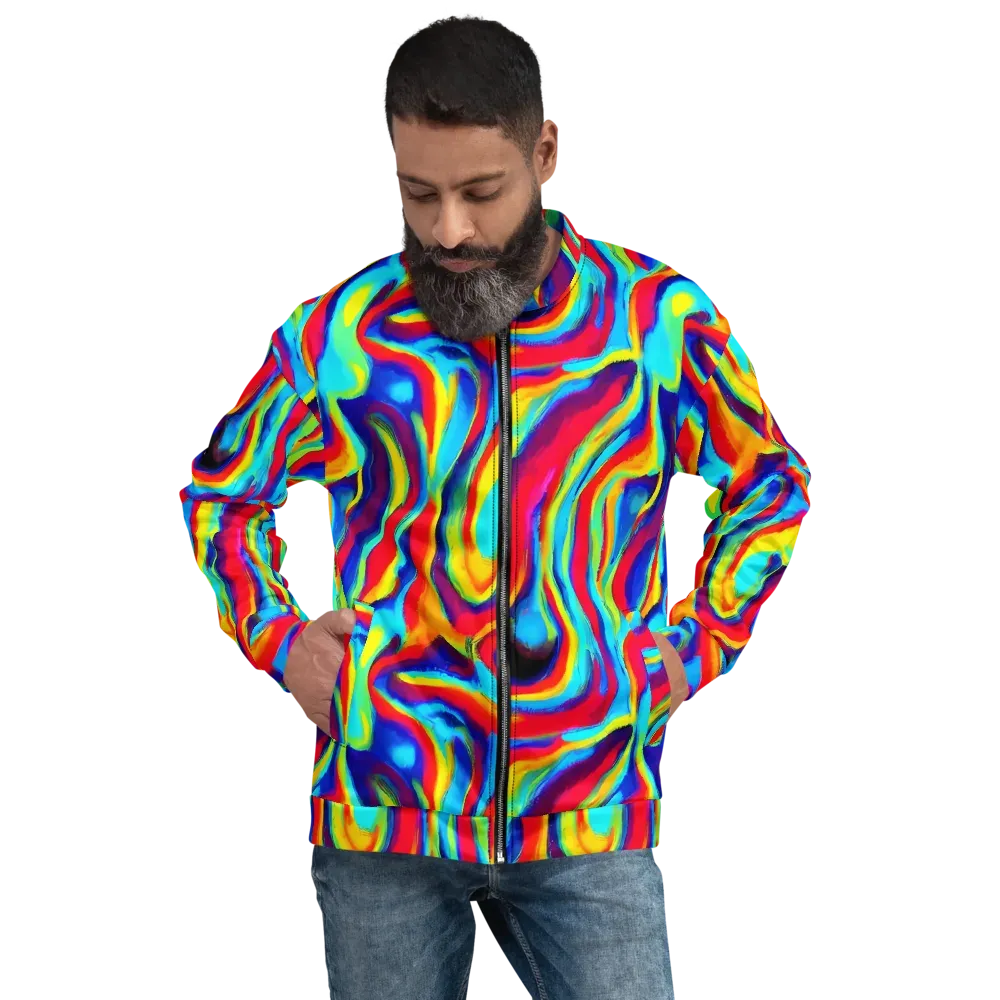 Stael Swirls on Bomber Jacket — Front