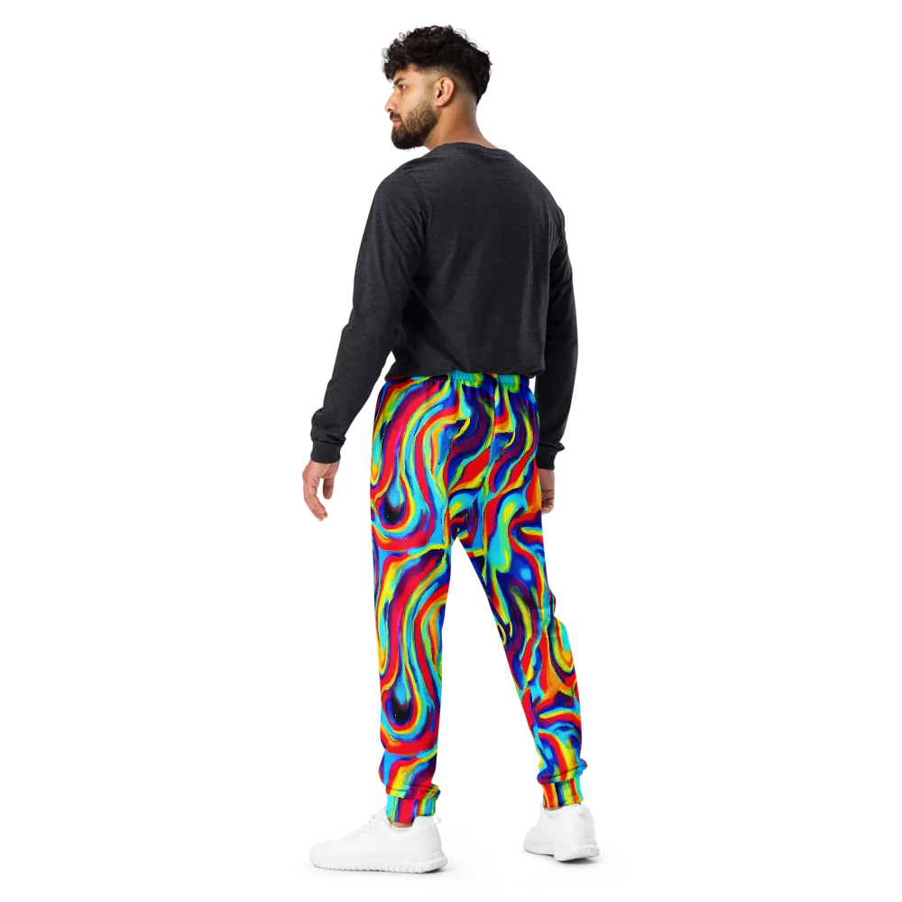 Stael Swirls on Men's Joggers — Back