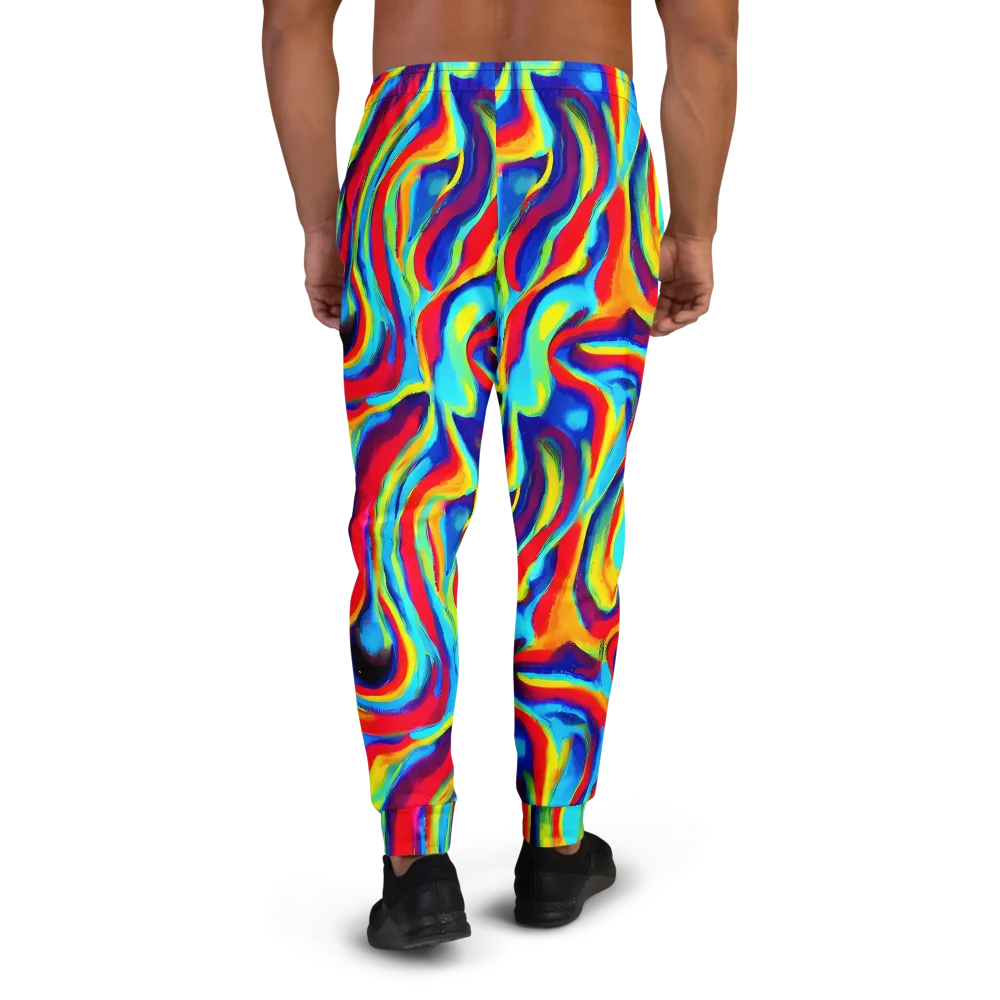 Stael Swirls on Men's Joggers — Back