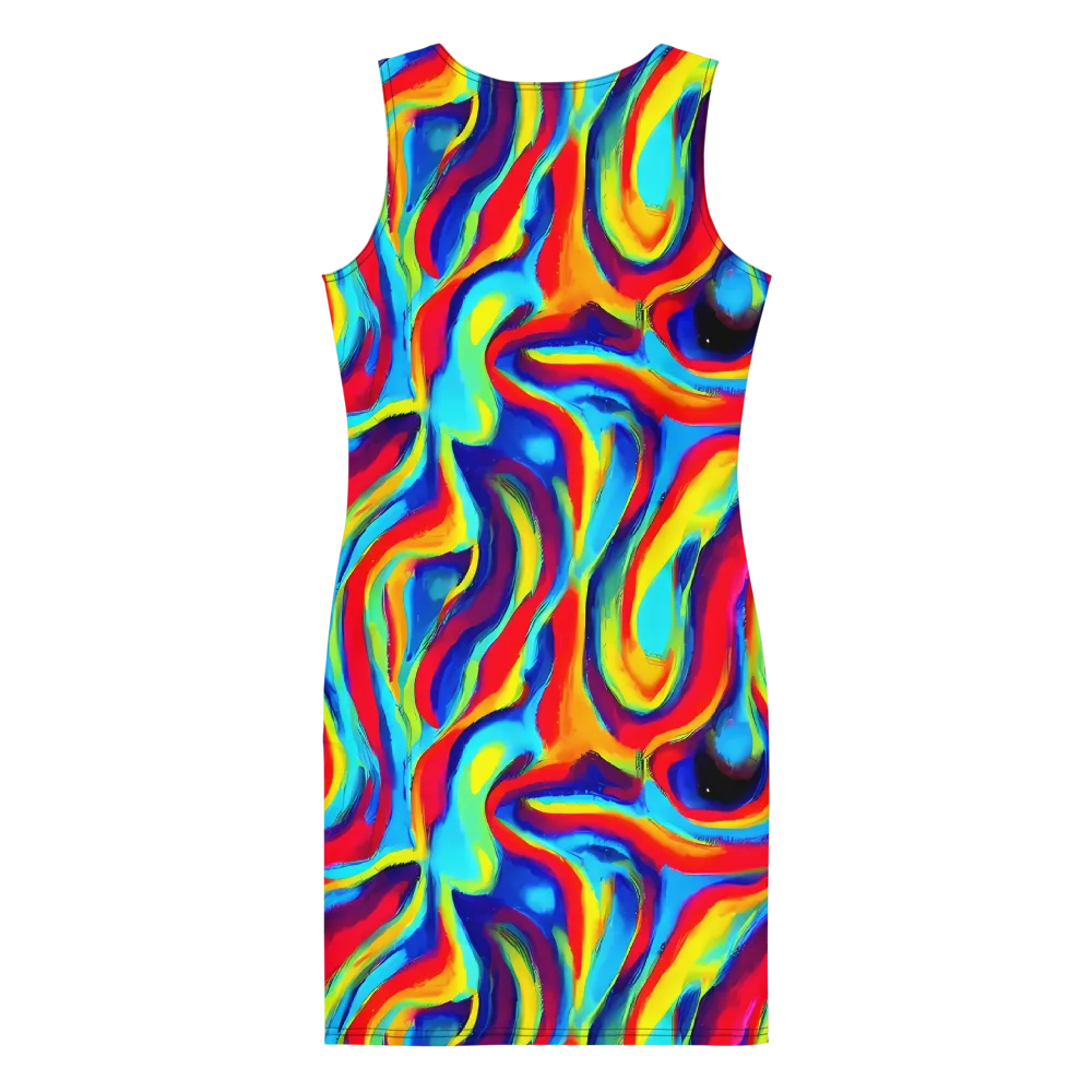 Stael Swirls on Bodycon Dress — Back