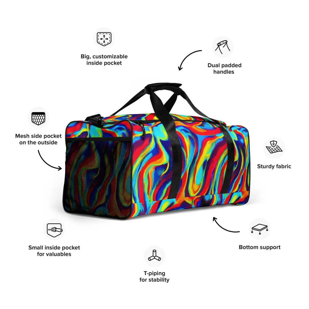 Stael Swirls on Duffle Bag — Right Front