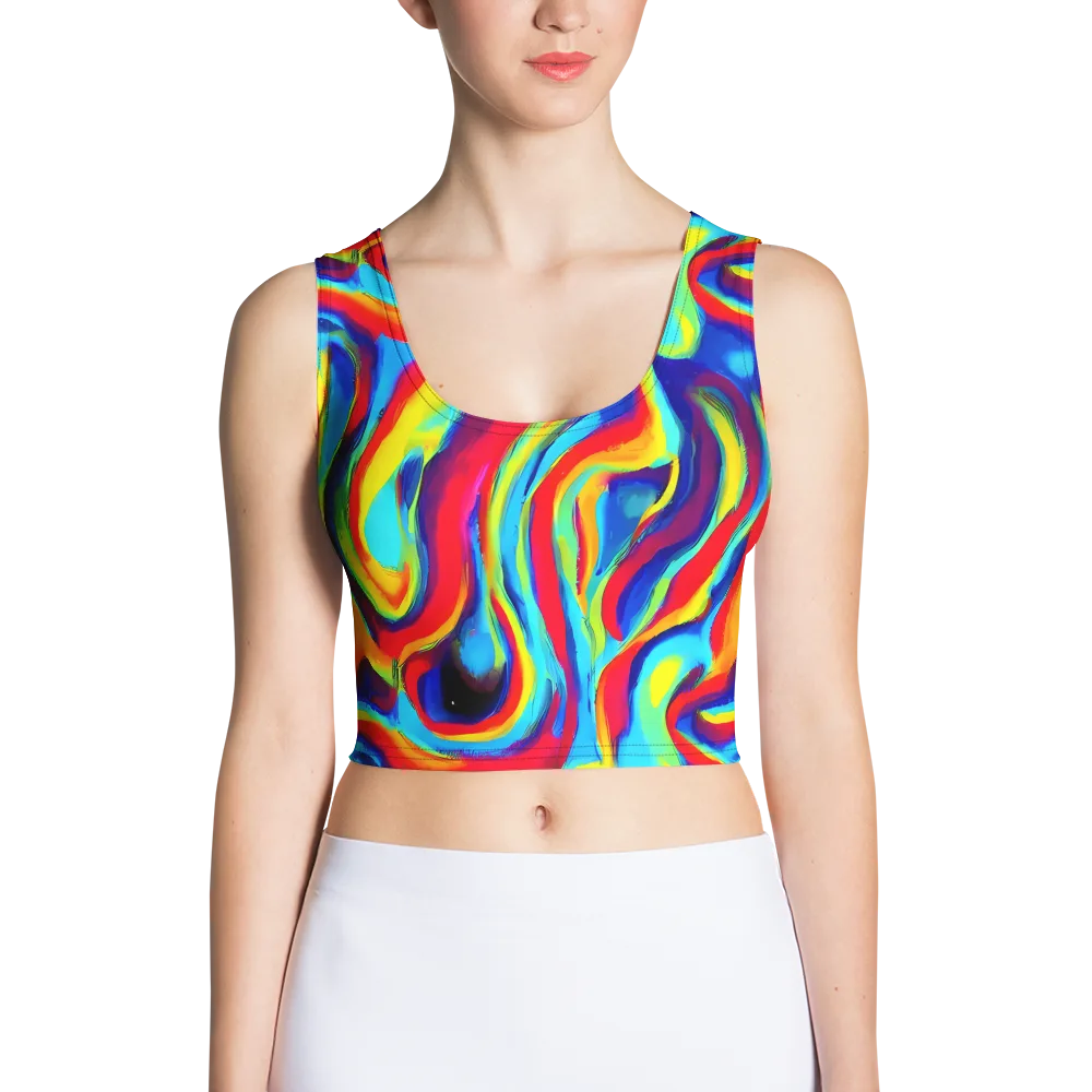 Stael Swirls on Crop Top — Front