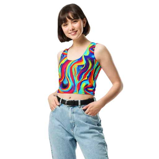 Stael Swirls on a Crop Top