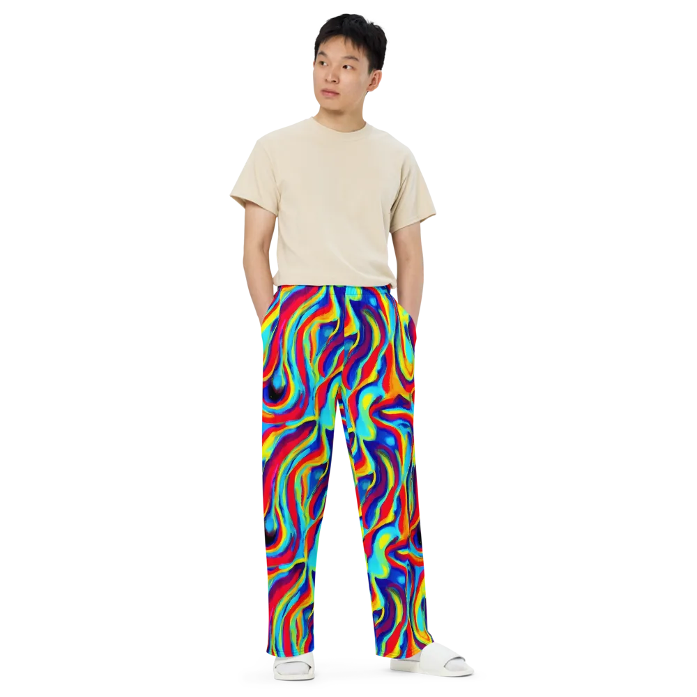 Stael Swirls on Wide-Leg Pants — Front