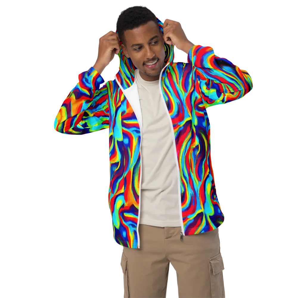 Stael Swirls on Men's Windbreaker — Front