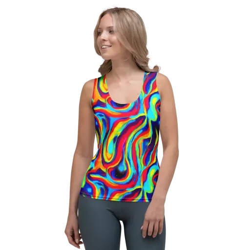 Stael Swirls on a Women's Tank Top