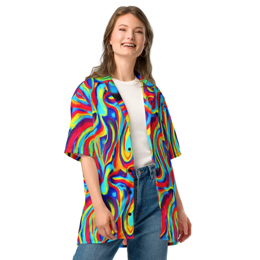 Stael Swirls on Button Shirt — Front