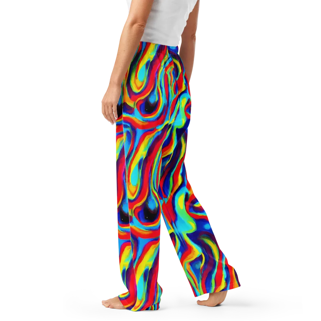 Stael Swirls on Women's Pajama Pants — Left
