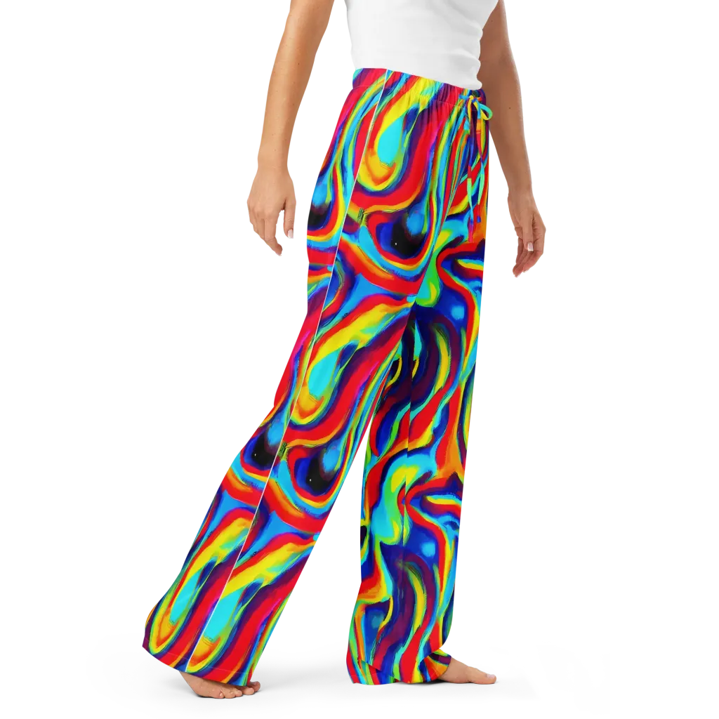 Stael Swirls on Women's Pajama Pants — Right Front