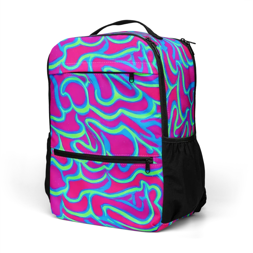 Aquatic Ember on Utility Backpack — Left Front