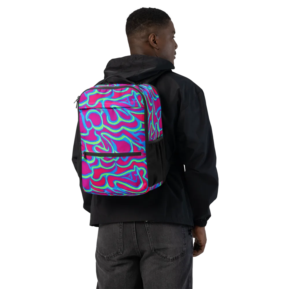 Aquatic Ember on Utility Backpack — Back