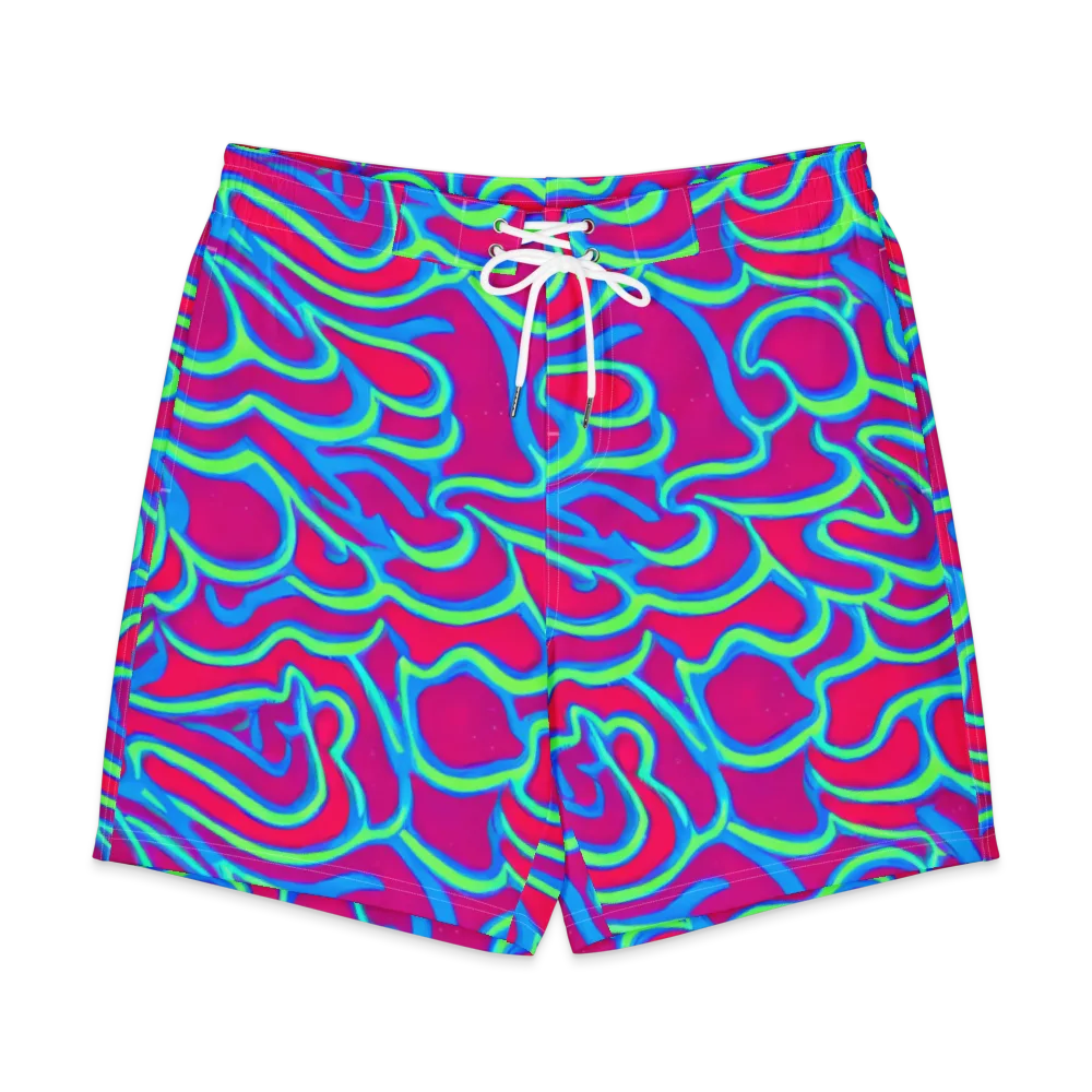 Aquatic Ember on Men's Board Shorts — Front
