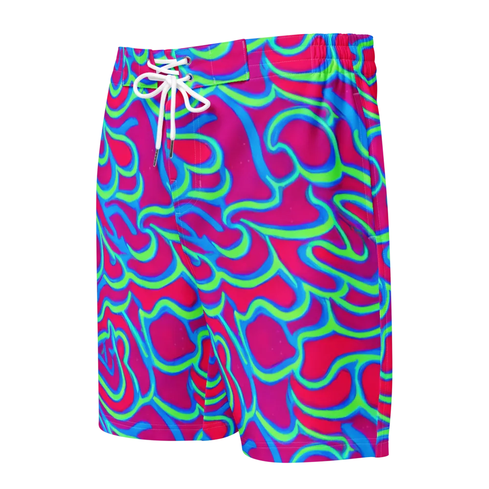 Aquatic Ember on Men's Board Shorts — Front