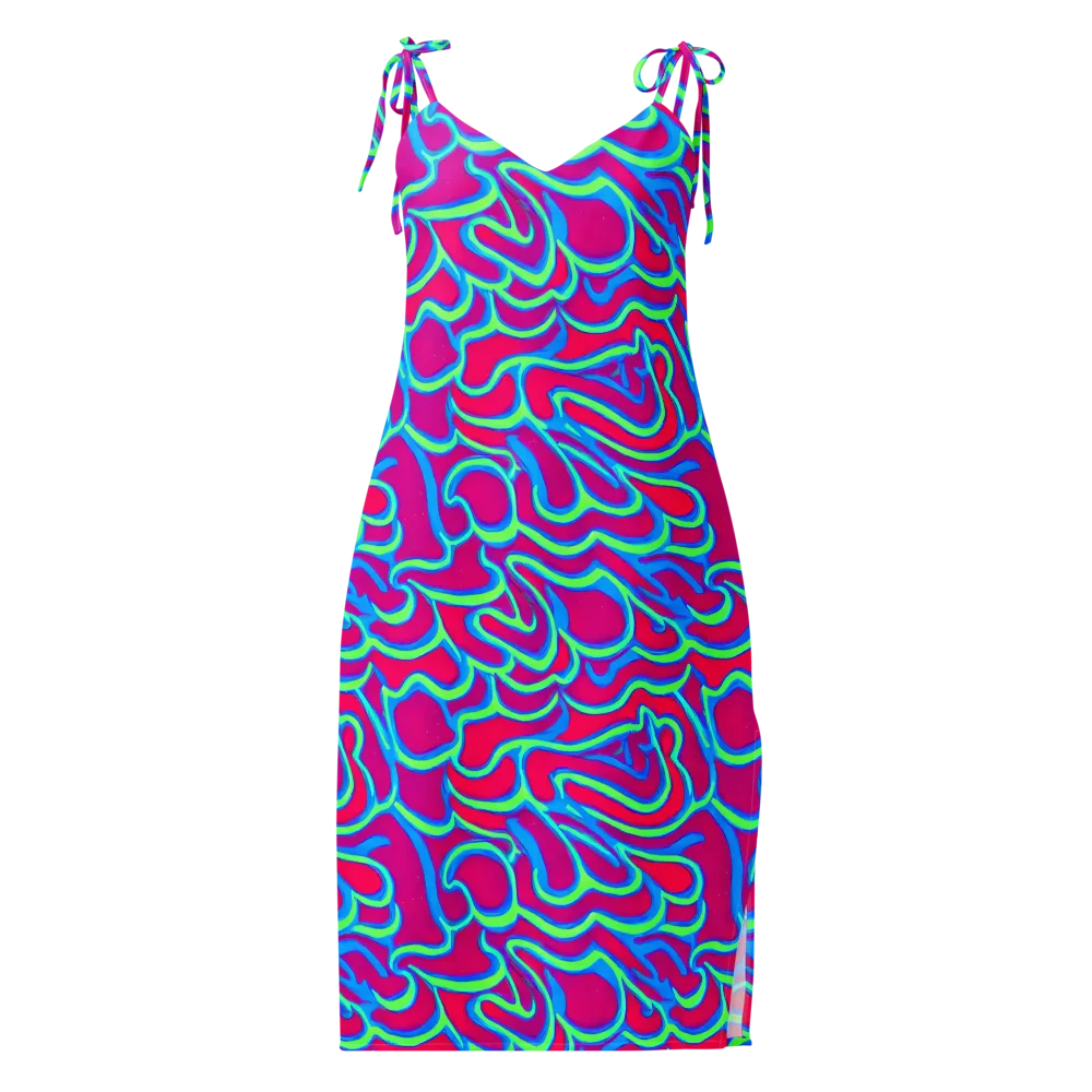 Aquatic Ember on Slip Dress — Front
