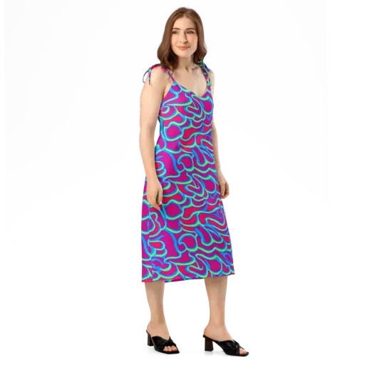 Aquatic Ember on a Slip Dress