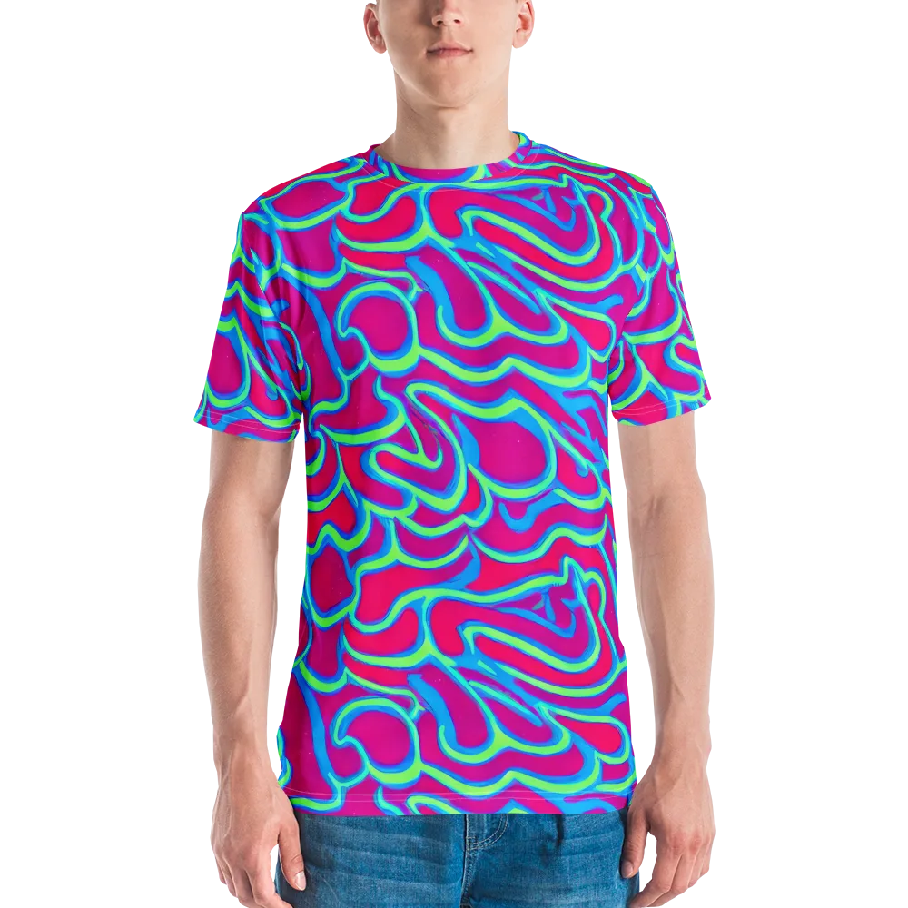 Aquatic Ember on Men's Crew Neck T-Shirt — Front