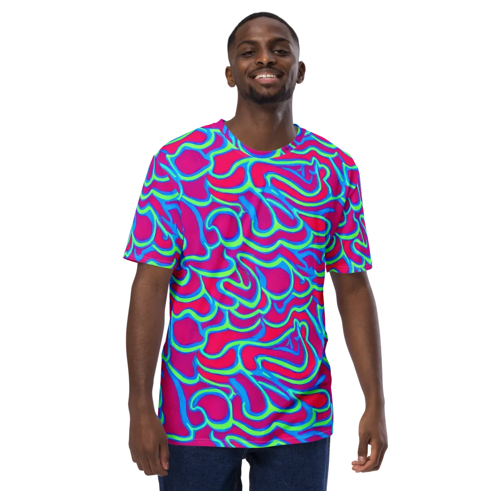 Aquatic Ember on Men's Crew Neck T-Shirt — Front