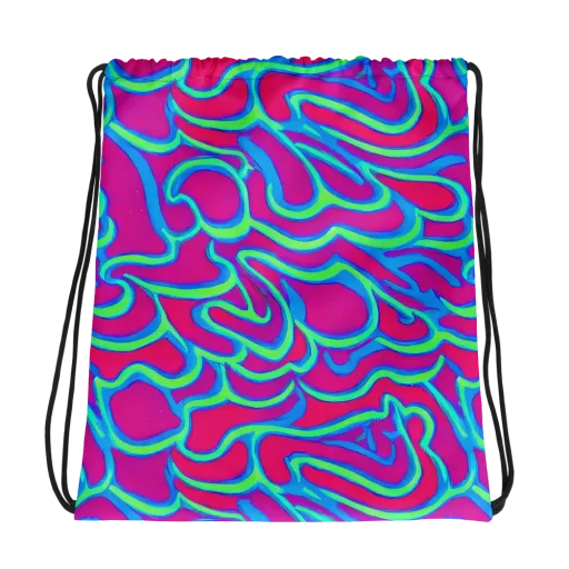 Aquatic Ember on a Drawstring Bag