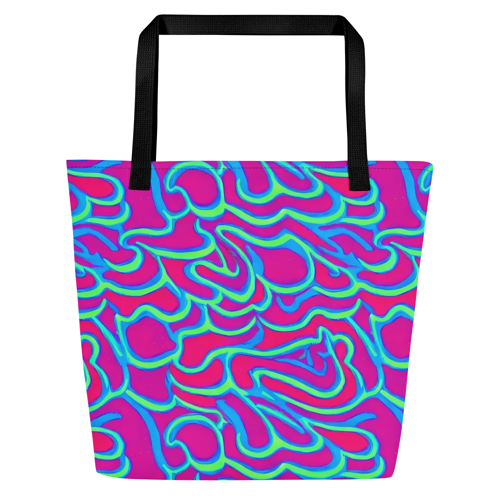 Aquatic Ember on Large Tote Bag W/ Pocket — Front