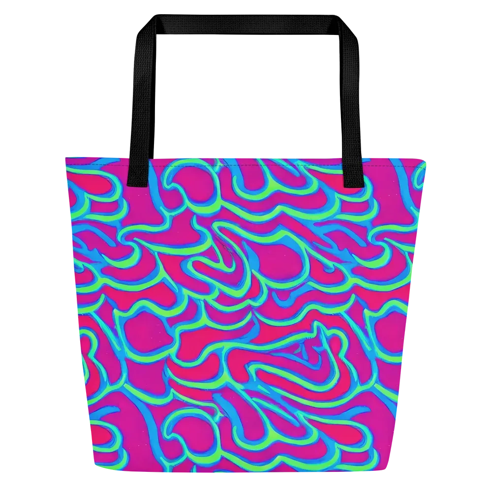 Aquatic Ember on Large Tote Bag W/ Pocket — Front