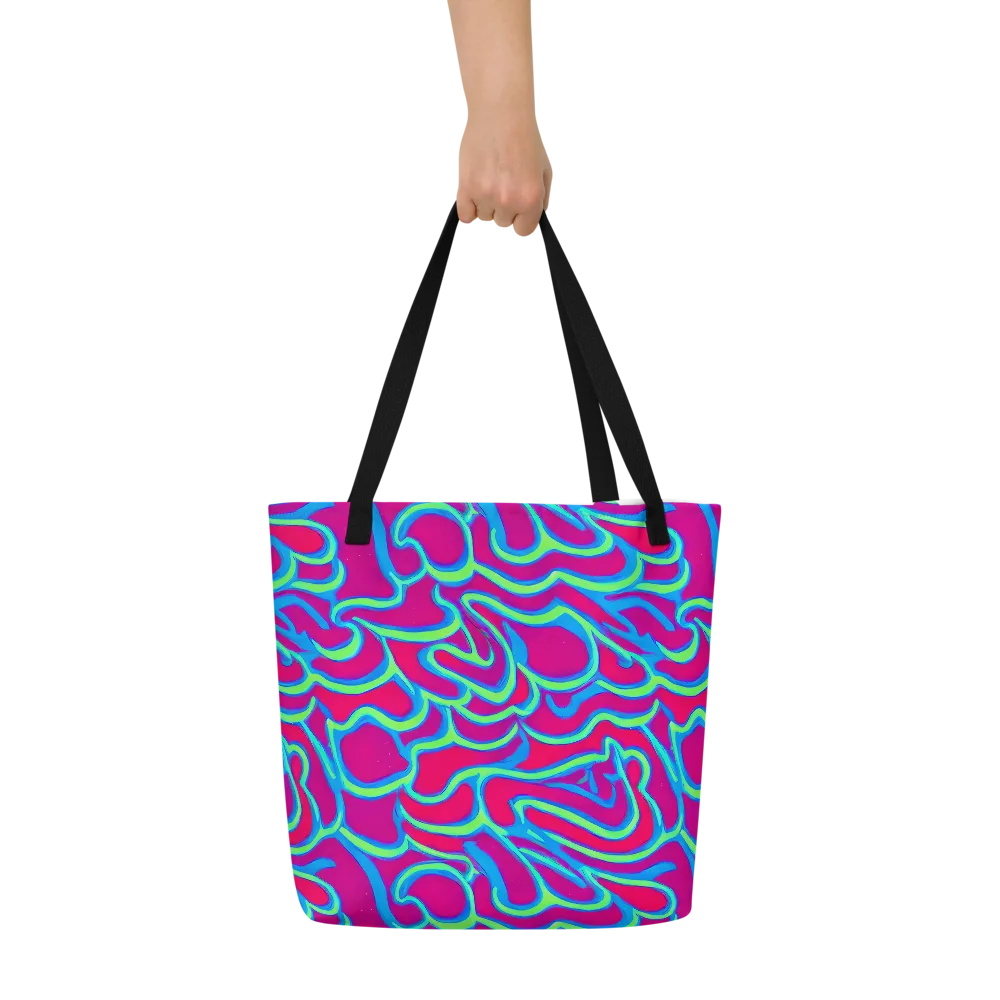 Aquatic Ember on Large Tote Bag W/ Pocket — Front