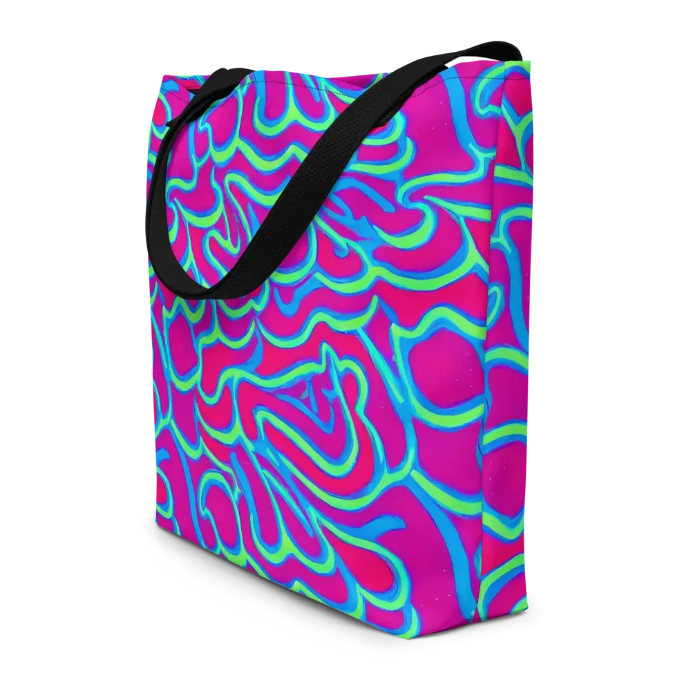 Aquatic Ember on Large Tote Bag W/ Pocket — Front