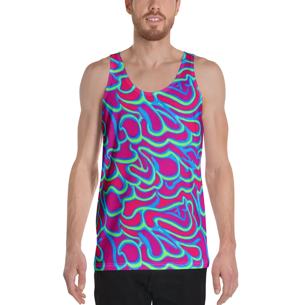 Aquatic Ember on Men's Tank Top — Front