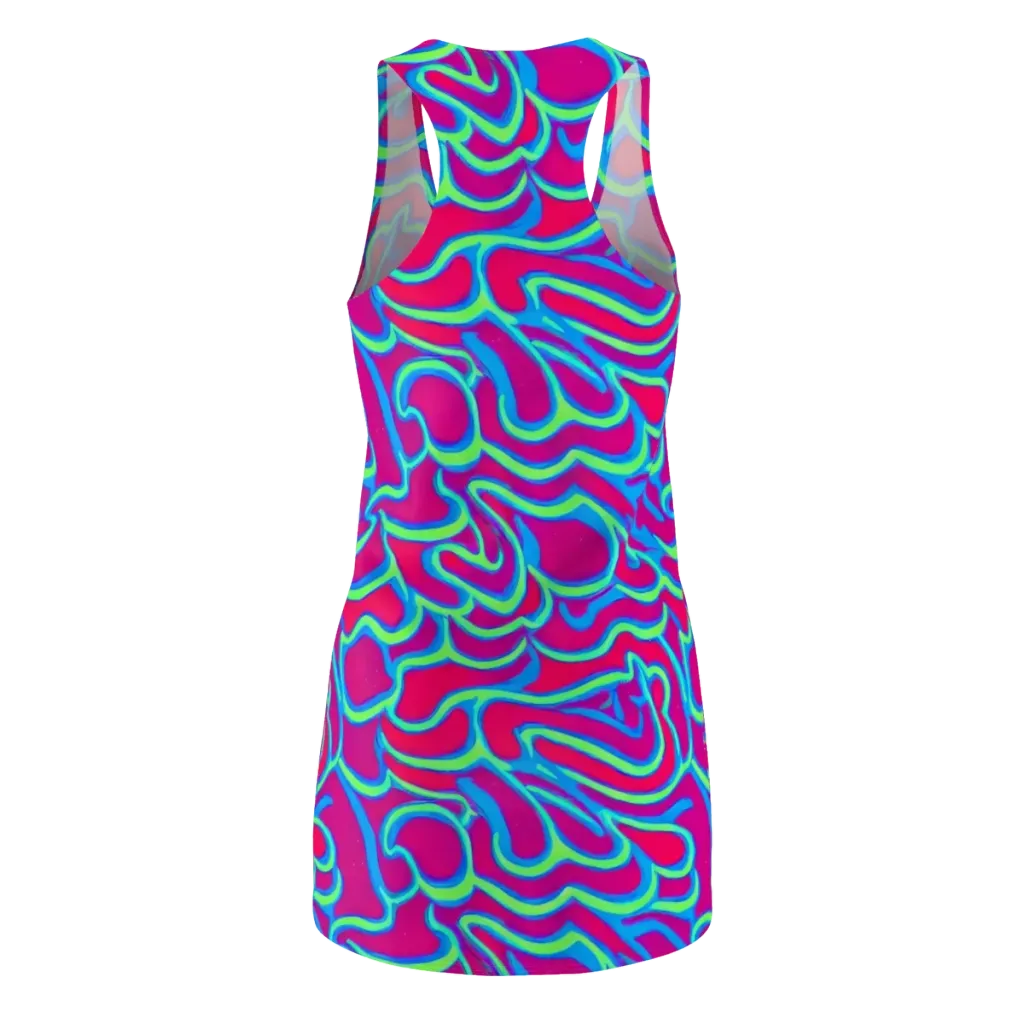 Aquatic Ember on Racerback Dress — Back