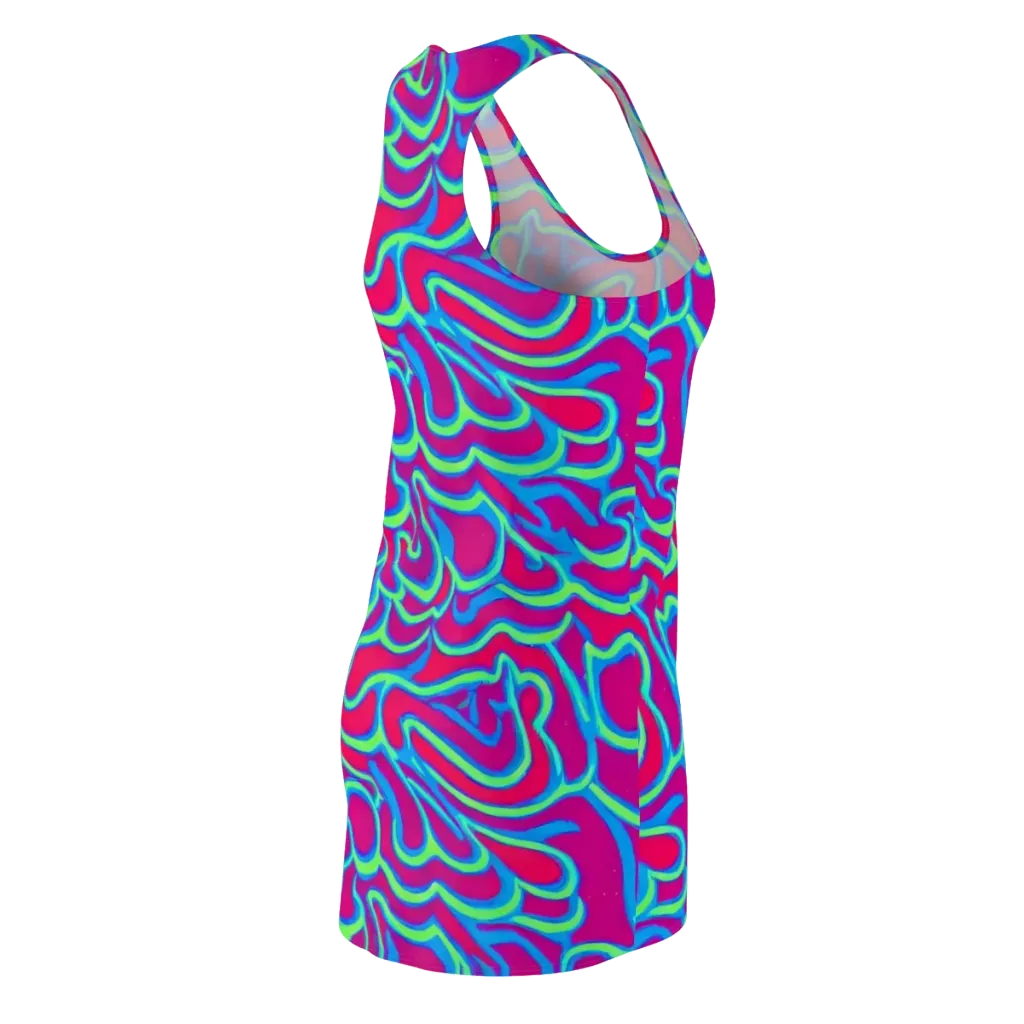 Aquatic Ember on Racerback Dress — Back Side
