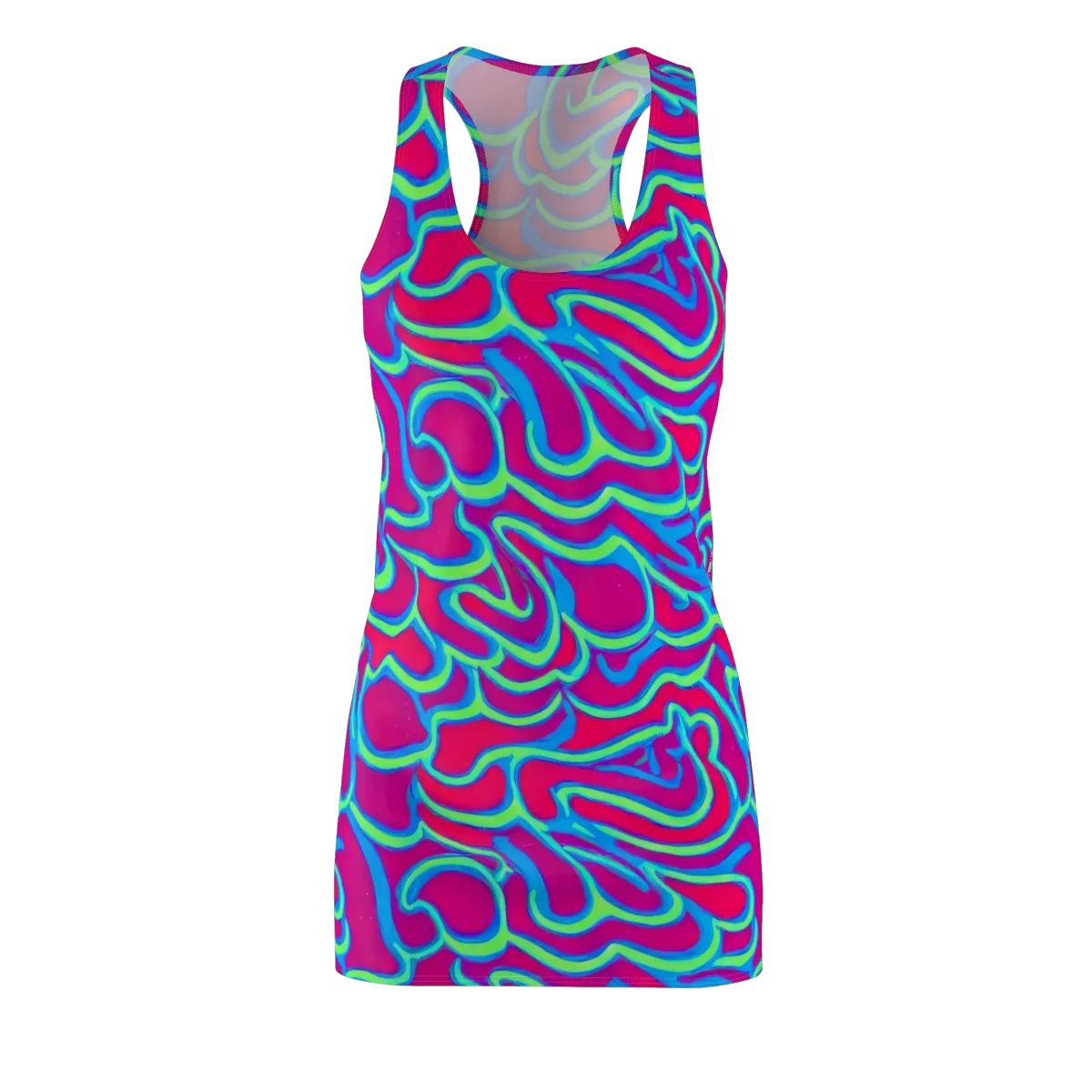 Aquatic Ember on Racerback Dress — Front