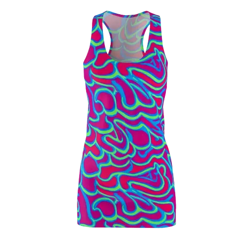 Aquatic Ember on a Racerback Dress