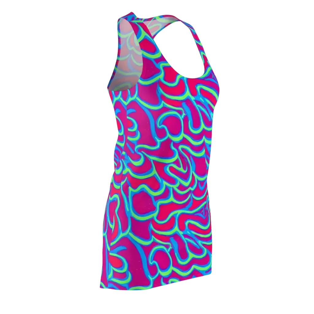 Aquatic Ember on Racerback Dress — Front Side