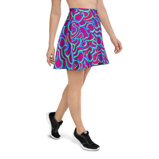 Aquatic Ember on a Skater Skirt