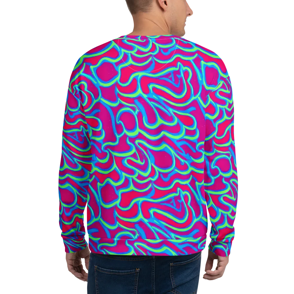 Aquatic Ember on Sweatshirt — Back
