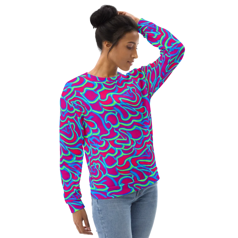 Aquatic Ember on Sweatshirt — Right Front