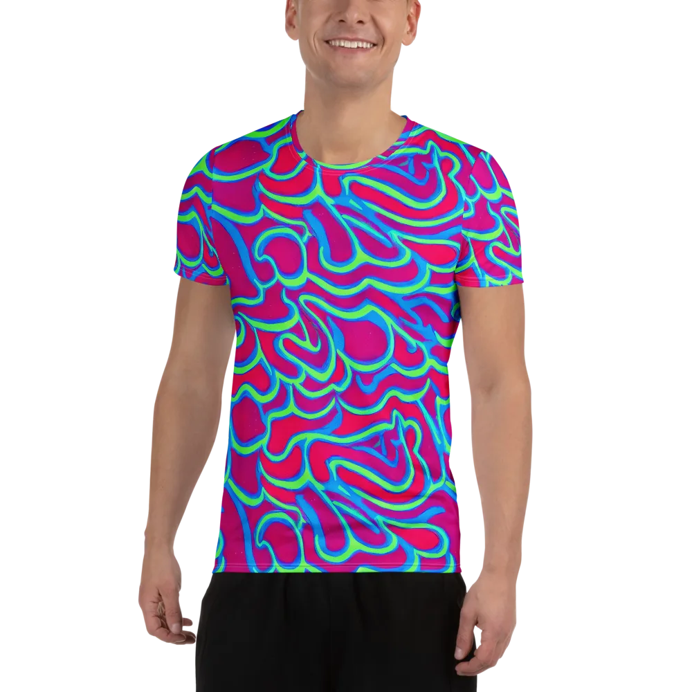 Aquatic Ember on Men's Athletic T-Shirt — Front