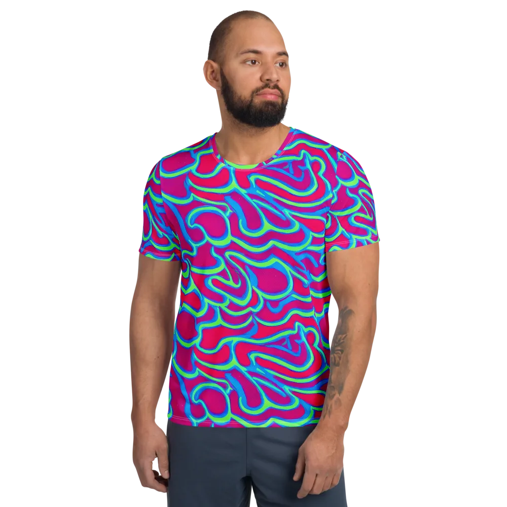 Aquatic Ember on Men's Athletic T-Shirt — Front
