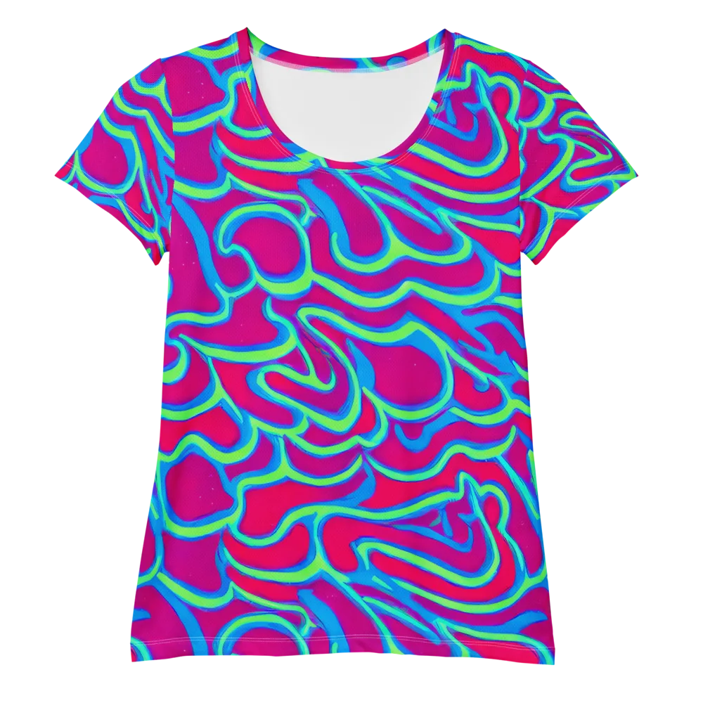 Aquatic Ember on Women's Athletic T-Shirt — Front