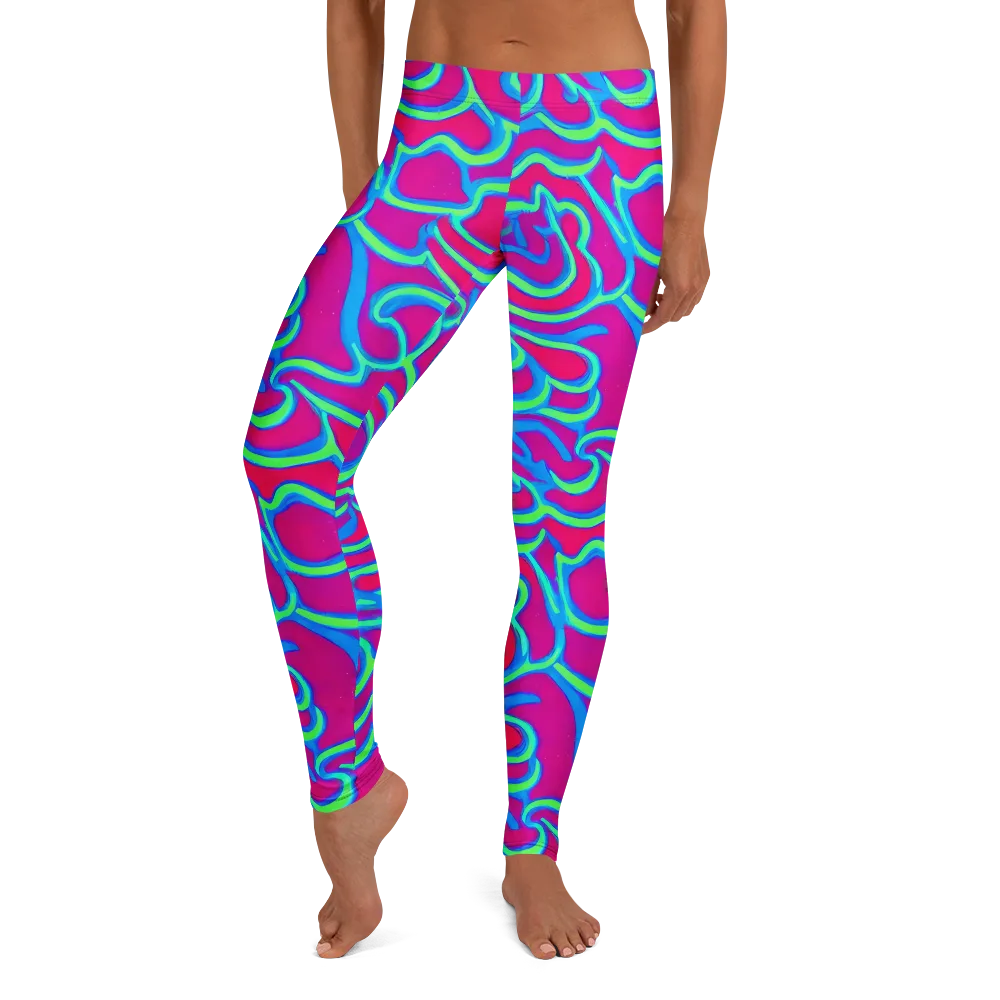 Aquatic Ember on Leggings — Front