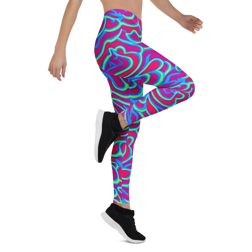 Aquatic Ember on Leggings — Right