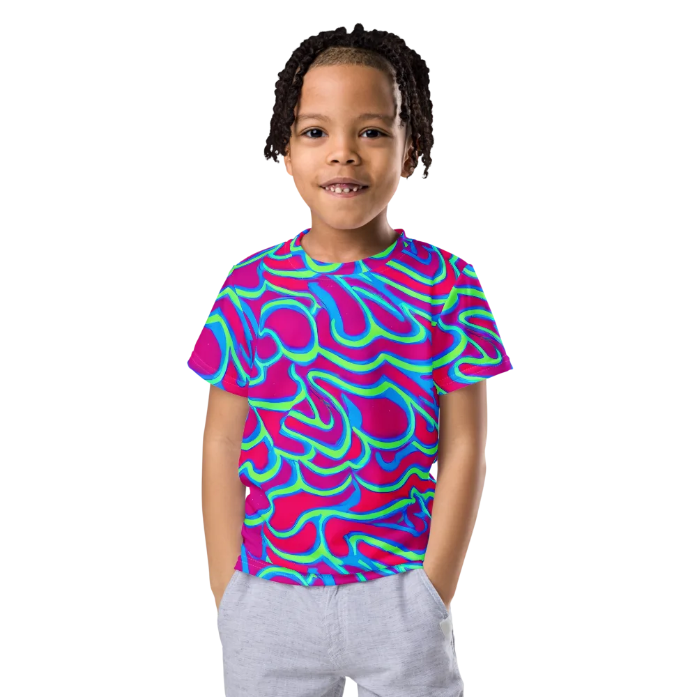 Aquatic Ember on Kids Crew Neck T-Shirt — Front