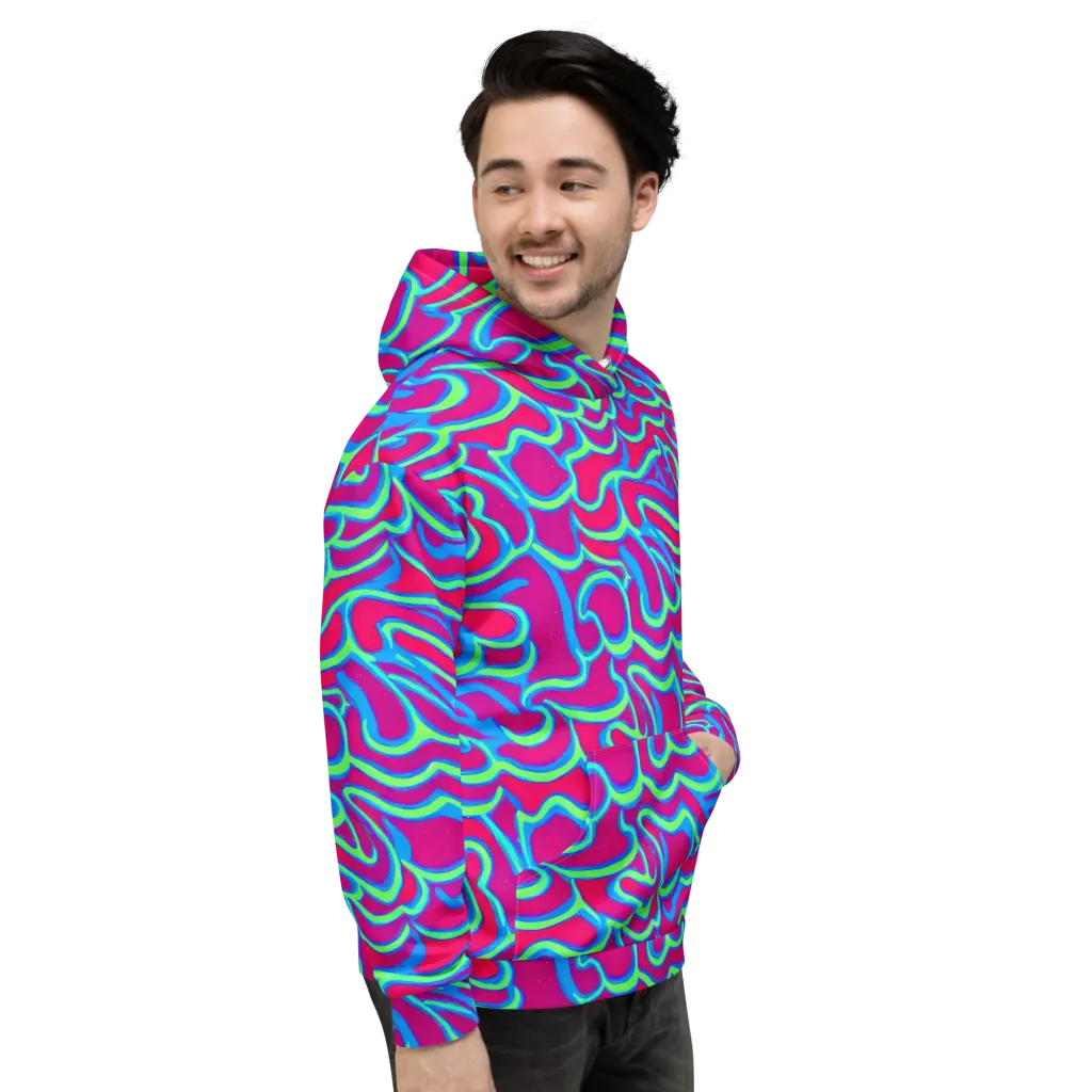 Aquatic Ember on Hoodie — Right