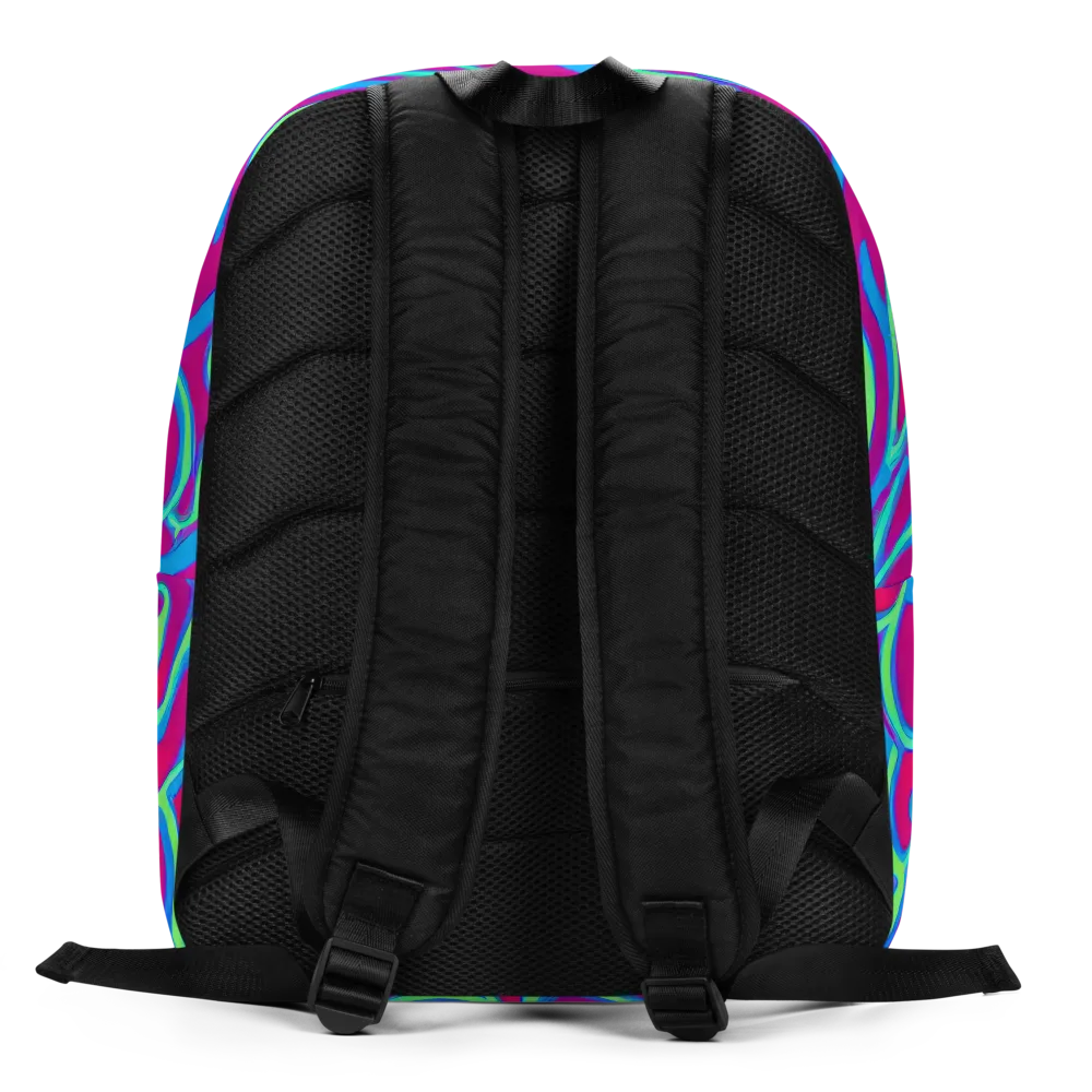 Aquatic Ember on Minimalist Backpack — Back