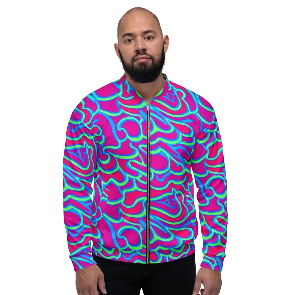Aquatic Ember on Bomber Jacket — Front