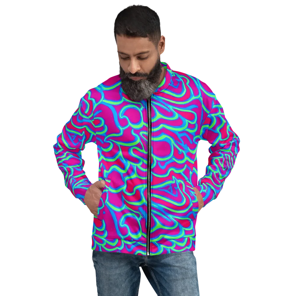 Aquatic Ember on Bomber Jacket — Front