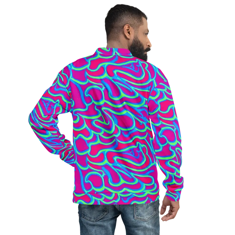 Aquatic Ember on Bomber Jacket — Back