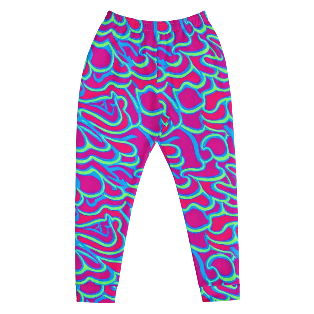 Aquatic Ember on Men's Joggers — Front