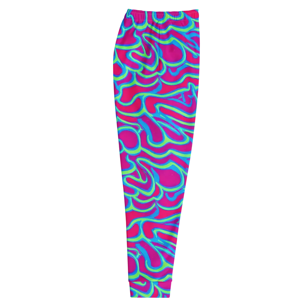 Aquatic Ember on Men's Joggers — Right